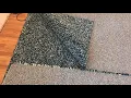Joining together two IKEA rugs using seaming carpet tape part 1