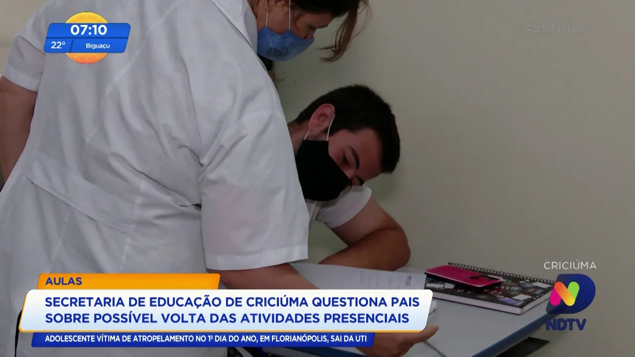 Secretaria de Educação de Criciúma questiona pais sobre possível volta das aulas presenciais