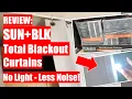 REVIEW Costco SUN BLK Total Blackout Curtains - 2 Panels 52in x 84in 24 99