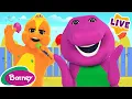 Download Lagu 🔴 Barney Nursery Rhymes \u0026 Kids Songs LIVE 🎶 Old McDonald, Wheels On The Bus, London Bridge \u0026 More !
