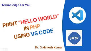 PRINT HELLO WORLD IN PHP USING VS CODE