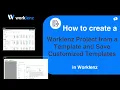 How to create a worklenz project from a template and save customized templates