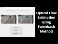 Optical flow estimation using Farneback Method-Matlab