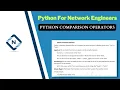 Python for Network Engineer Python Comparison Operators 10