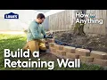 How to Build a Retaining Wall How To Anything