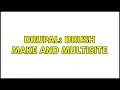 Drupal Drush make and multisite