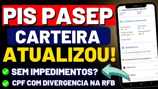 PIS PASEP 2023 Situação Sem Impedimentos! CPF Com Divergencia - App CTPS Digital Atualizou