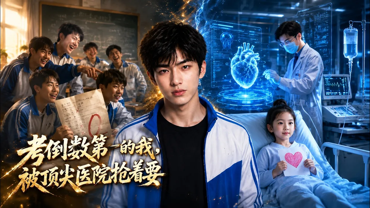 【完结超清】《考倒数第一的我,被顶尖医院抢着要》#最新短劇全集#短劇全集#短劇#熱門短劇#短劇推薦#大陸短劇#AI短剧#初六剧场 poster