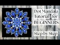 Easy Dot Mandala Tutorial Step-by-Step for Beginners Stunning Blue Mandala Design