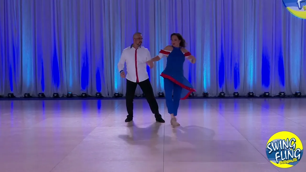 Swing Fling 2022 Pro Am Spotlight Carol Moskowitz with Gregory Rollinscott