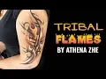 Tribal Flames Design by Athena Zhe