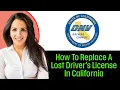 How To Replace A Lost Driver s License In California 2025 STEP BY STEP