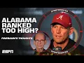 Why is Alabama ranked SO HIGH Paul Finebaum on the AP Top 25 preseason rankings SportsCenter