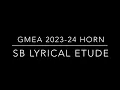 GMEA ALL-STATE 2023-24 FRENCH HORN - SYMPHONIC BAND SB AL ETUDE