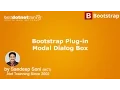 Bootstrap Tutorial - Bootstrap Plug In modal dialog box