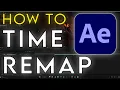 How to TIME REMAP in after effects - speed editor tutorial