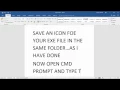 how to convert py to exe in python with a custom icon of your own