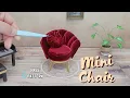How to make a scale miniature velvet shell chair