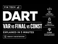 Dart var vs final vs const Every Flutter Developer Must Know