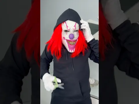 Clown knows monster will help 😂👻