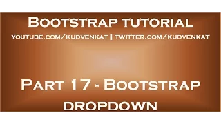Bootstrap dropdown