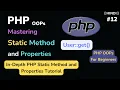 PHP Static Method and Properties PHP OOP Tutorial for Beginner Hindi