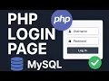How to Create Login Page in PHP PHP MySQL Login System with HTML