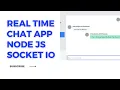 Building a Multi-Room Real Time Chat Room Application with Socket io and Node js