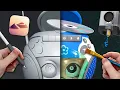 creating a CD Player Helmet 3D printed sculpture
