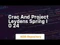 Crac and project leydens spring i o 24