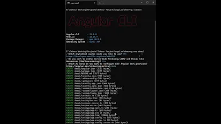 how to create angular application in visual studio code