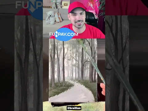 Мистический Лес👻🌳! Рисуют профи! #shorts