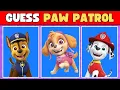 Guess The PAW PATROL Character Ryder Chase Marshall Rubble Rocky Zuma Skye