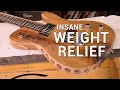Is your Guitar too HEAVY Take a DRILL to it Weight Relief Insanity