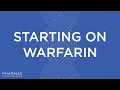PHARMAC - Starting on Warfarin