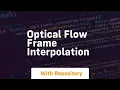 Optical flow frame interpolation