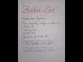 Time complexity for bubble sort in 5 min