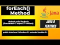 6 Java 8 forEach method forEach method in java 8 forEach method implementation in java 8
