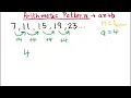 How to find pattern rule in arithmetic patterns