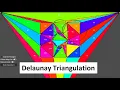 Finite Element Method FEM Delaunay Triangulation algorithm with demo in Godot