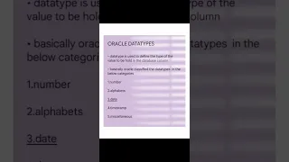 datatypes