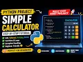 Python Beginner Project 1 Simple Calculator