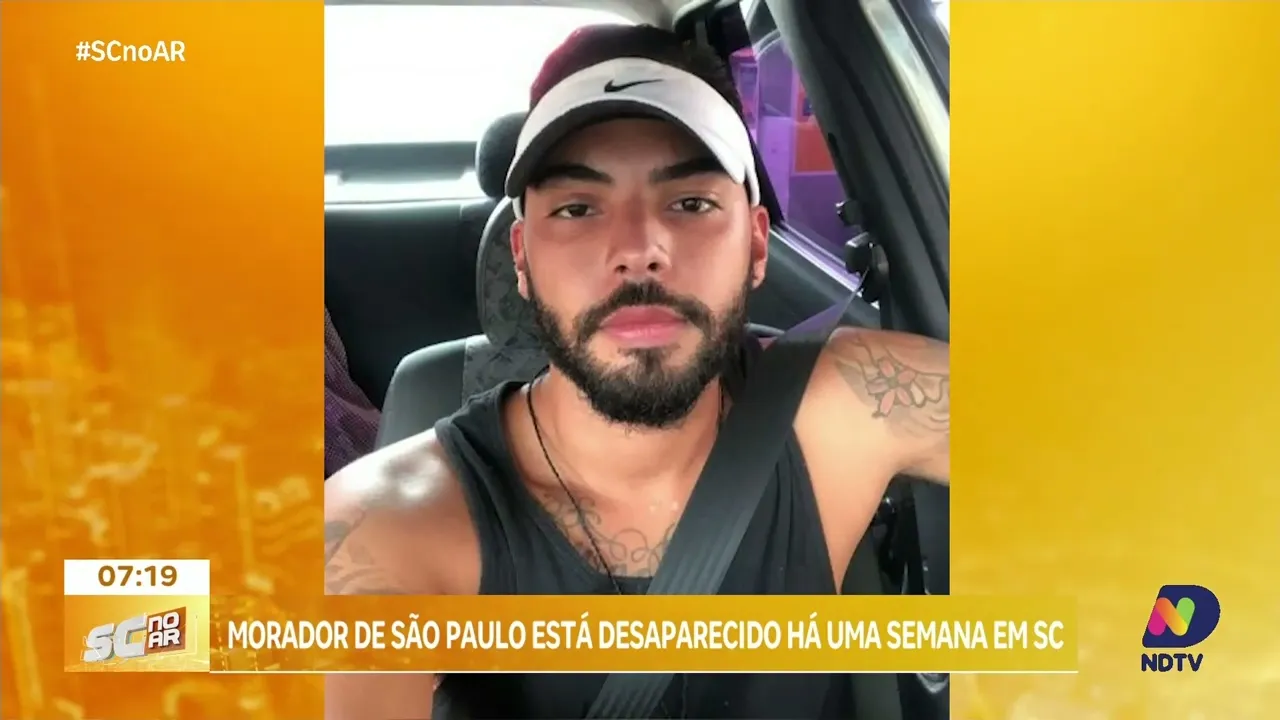 Morador de São Paulo desaparece em Santa Catarina e é visto pela última vez em Chapecó