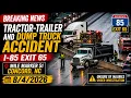 I-85 Crash at Mile Marker 51 in Concord NC Emergency Crews Respond