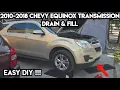 Chevrolet Equinox Transmission Drain and Fill - How To Service the Transmission on a Chevy Equinox