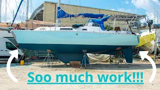 That Was Difficult! (Newly Pained Sailboat)