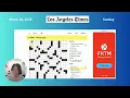 LA Times Crossword March 16 2025