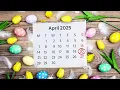 Calendar April 2025 with Easter Date 2025 Calendar