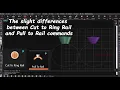 MatrixGold differences Cut to Ring Rail and Pull to Rail