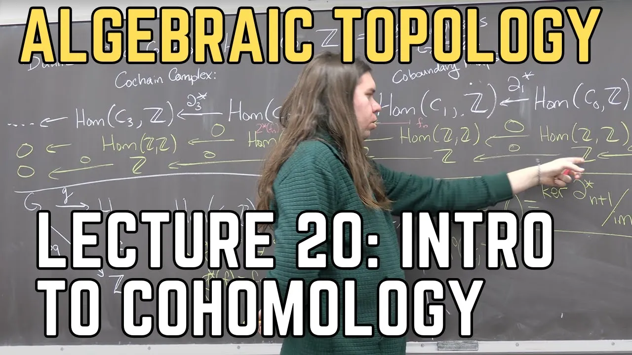 Algebraic Topology 20: Introduction to Cohomology